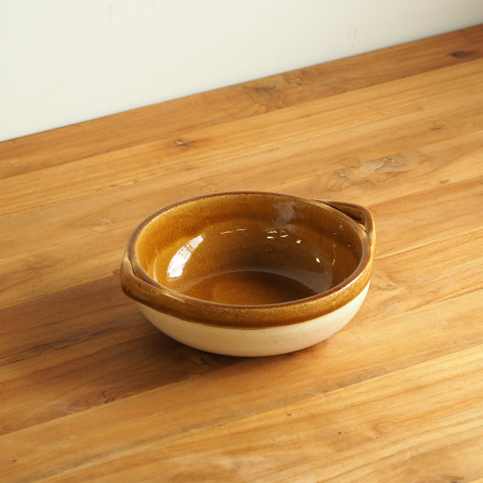 フォースマーケット　カセロラ　6号鍋　白黄　/　4th-market