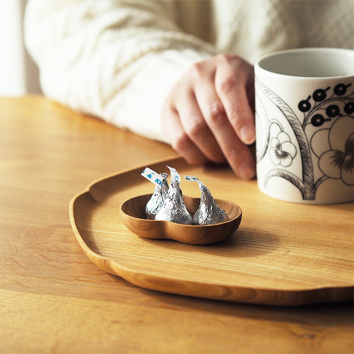 四十沢木材工芸　KITO　豆皿　ふたば