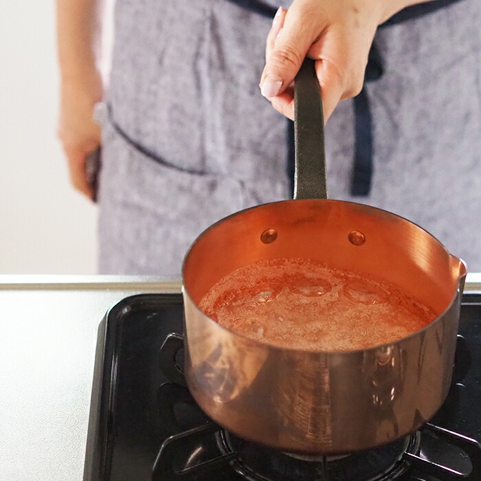 ボウマル　銅のキャラメルソースパン　16cm（フランス製）　/　BAUMALU