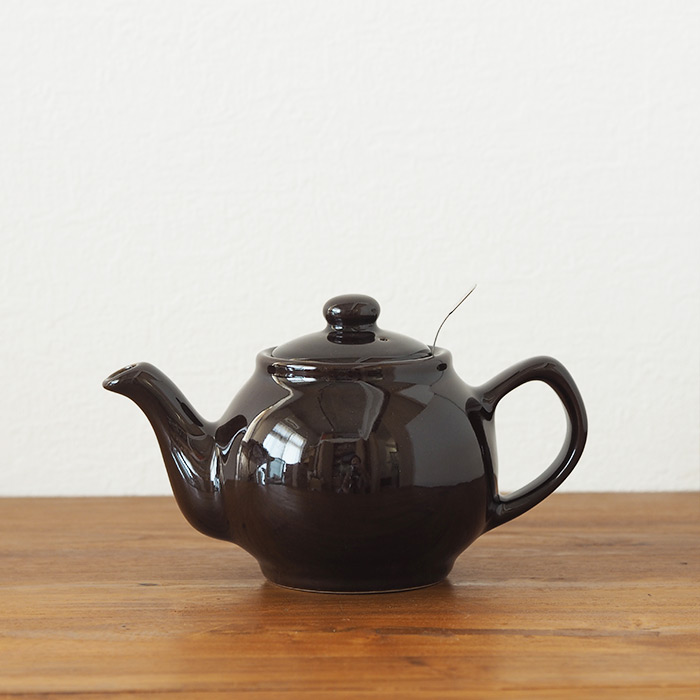 サンク　プライス&ケンジントン　ティーポット　2カップ　ストレーナー有　ブラウン　/　CINQ