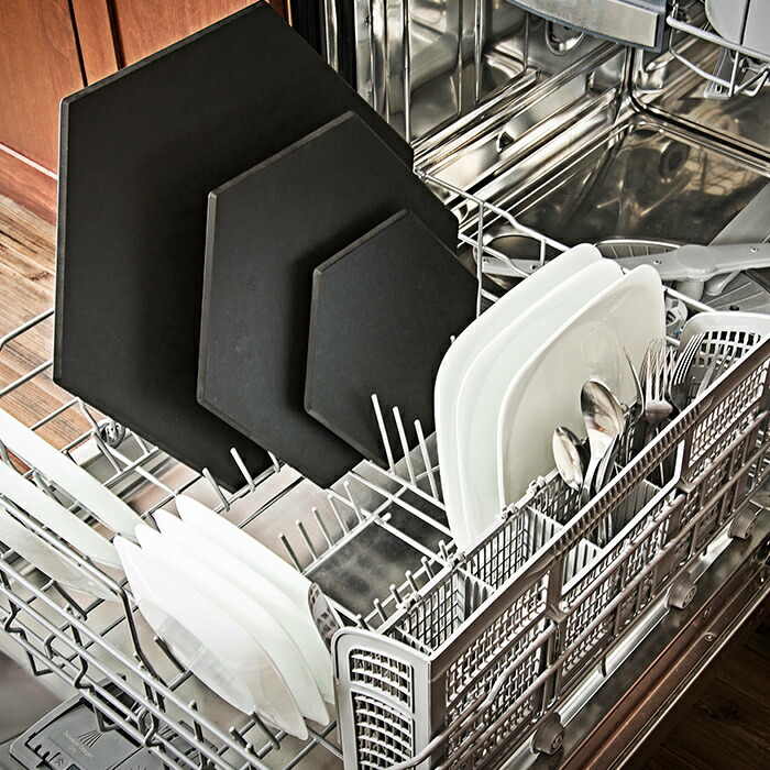 エピキュリアン　六角カッティングボード　S　ブラック　/　epicurean