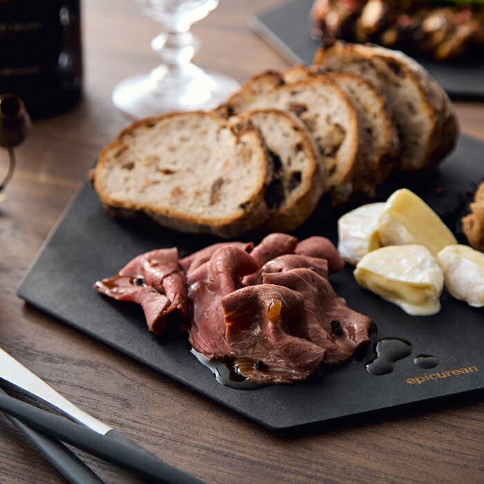 エピキュリアン　六角カッティングボード　M　ブラック　/　epicurean