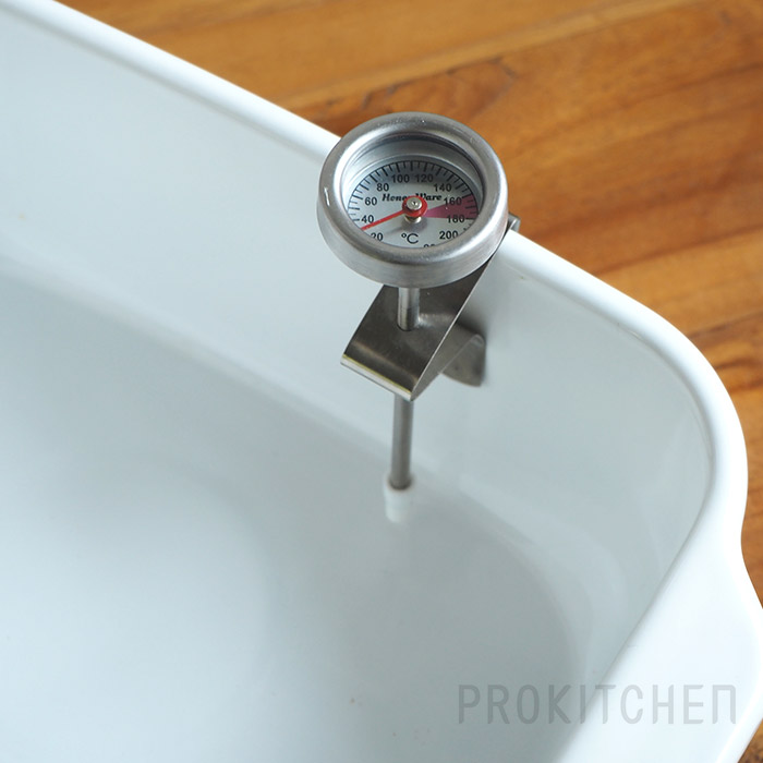 富士ホーロー　角型天ぷら鍋セット　温度計付き　IH対応