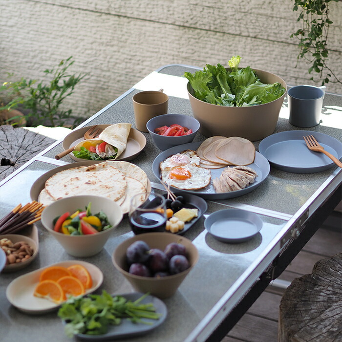 イデアコ　ウスモノ　プレート24cm　ソイルベージュ　/　ideaco　※