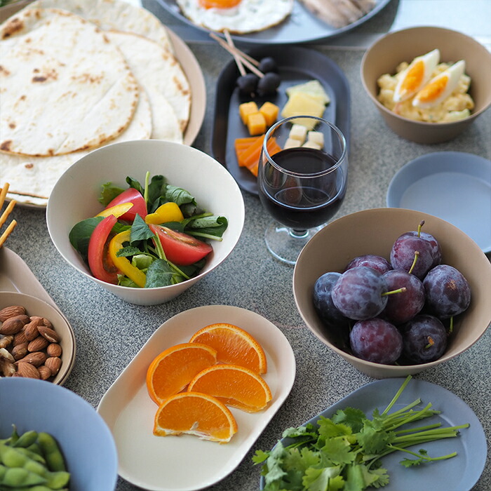 イデアコ　ウスモノ　プレート24cm　ソイルベージュ　/　ideaco　※