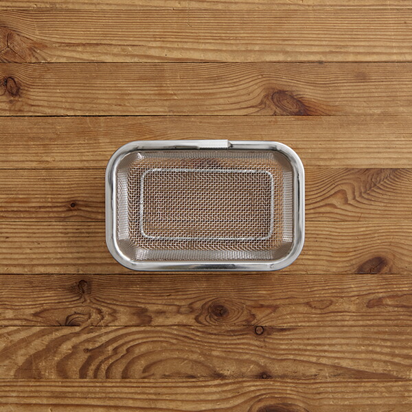 家事問屋　下ごしらえ角ザル　1/4