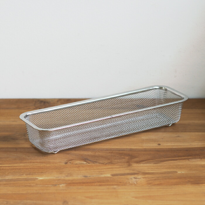 家事問屋　下ごしらえ角ザル　1/2　ロング