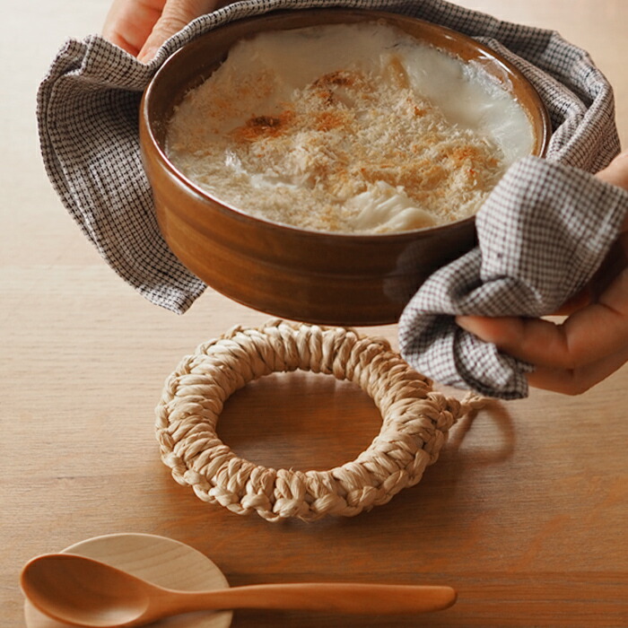 かごや　コーン鍋敷　ミニ　11cm