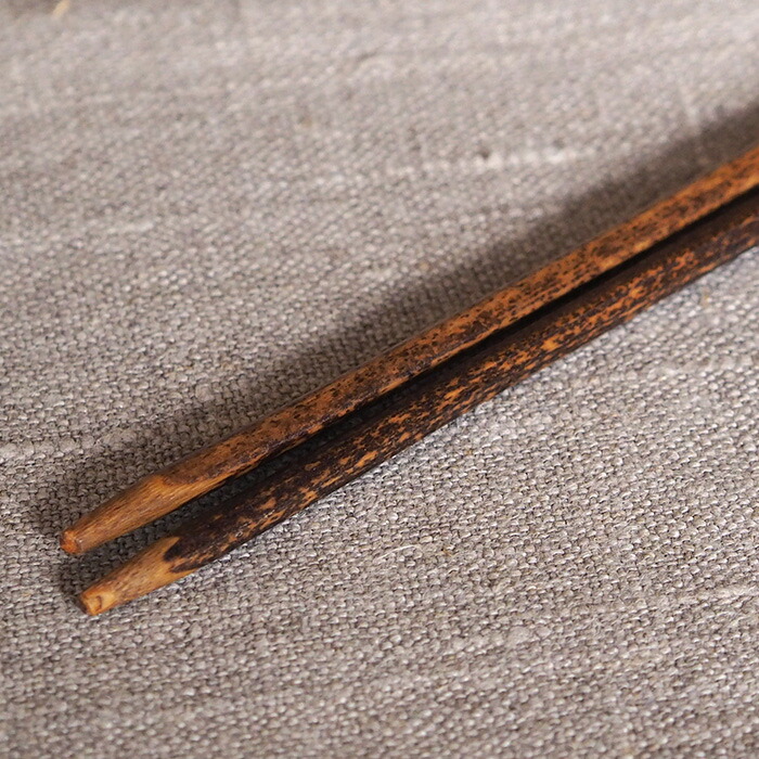 公長齋小菅　黒竹取り箸　26