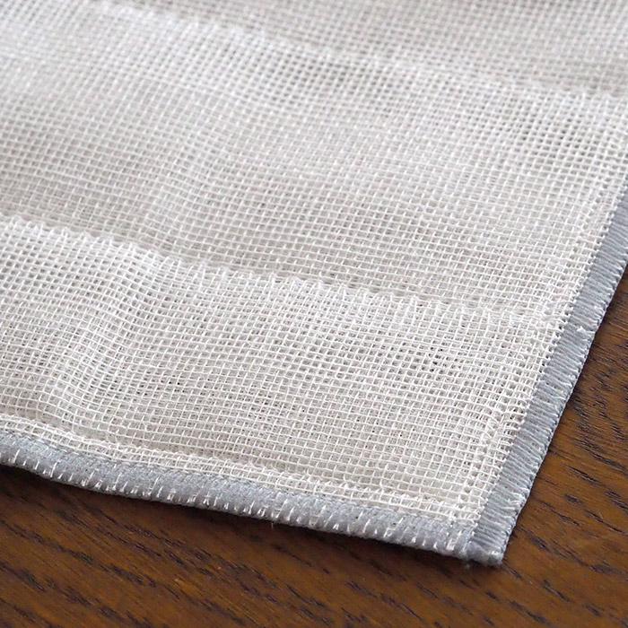 中川政七商店　かや織ふきん　八枚重ね　薄墨