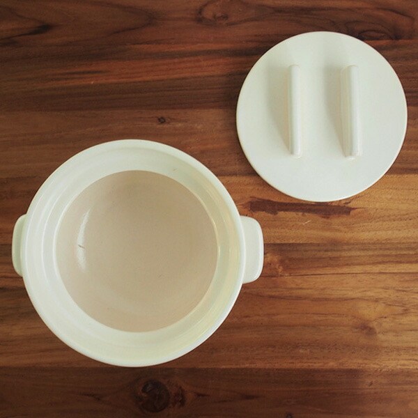 かもしか道具店　ごはんの鍋　三合炊き　白