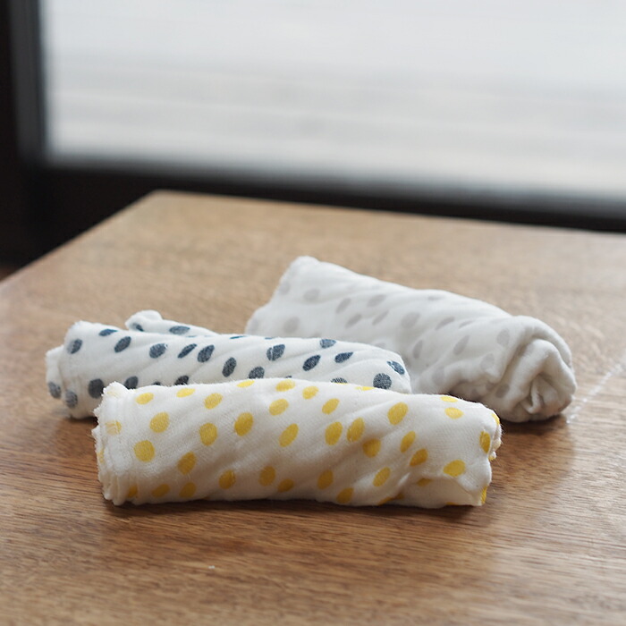 中川政七商店　「手描きの風合いの」かや織ふきん　あられ　紺