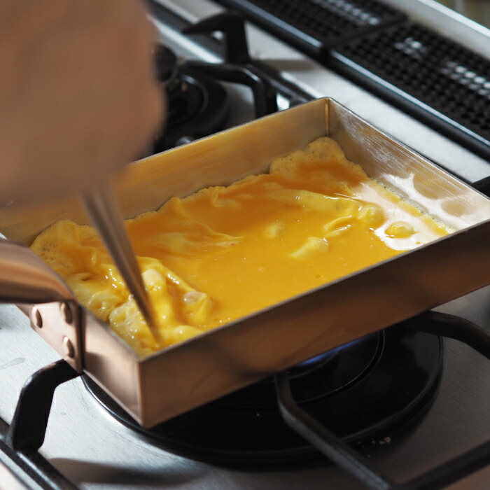 中村銅器製作所 銅玉子焼鍋　12×16cm　1.5mm板