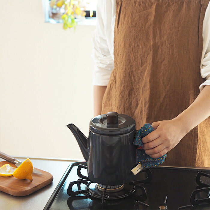 野田琺瑯　ポトル　グレー