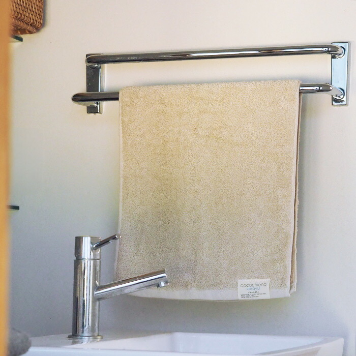 ココチエナ　カラユイ　フェイスタオル　ベージュ　34×80cm　/　cocochiena