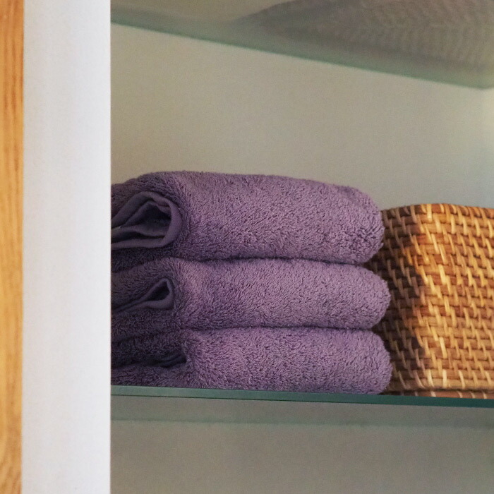 ココチエナ　カラユイ　フェイスタオル　ダークパープル　34×80cm　/　cocochiena