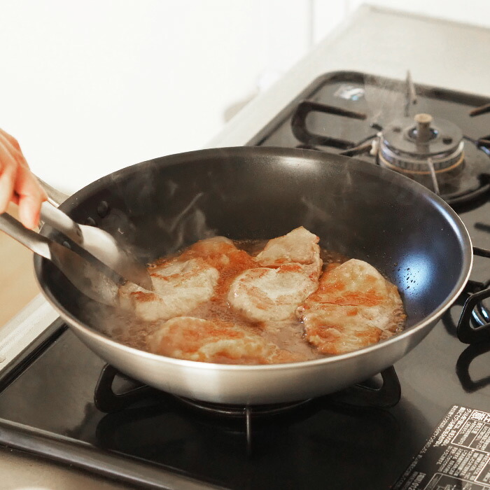 中尾アルミ製作所　シルクフライパン　浅型（新ステンキャスト）　27cm