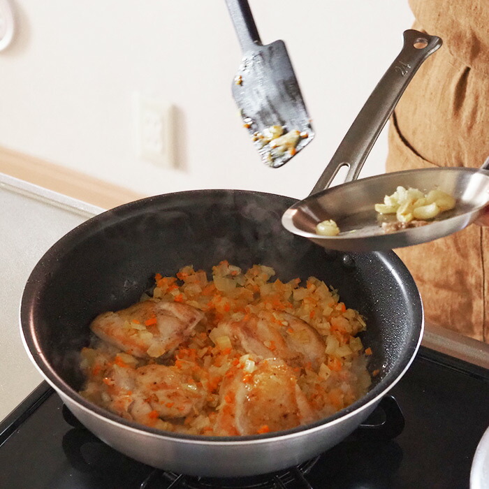 中尾アルミ製作所　シルクフライパン　深型（新ステンキャスト）　24cm