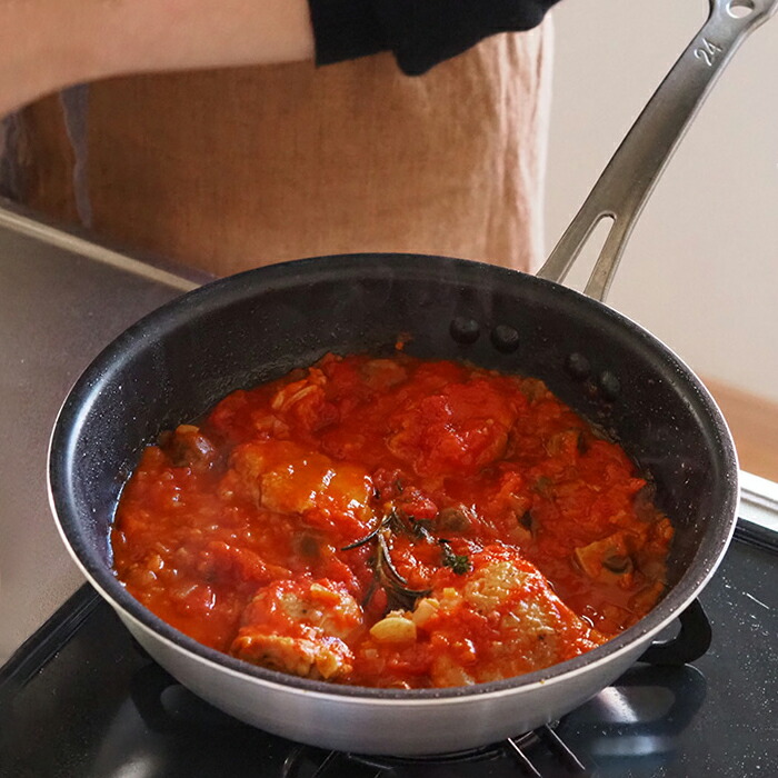 中尾アルミ製作所　シルクフライパン　深型（新ステンキャスト）　24cm