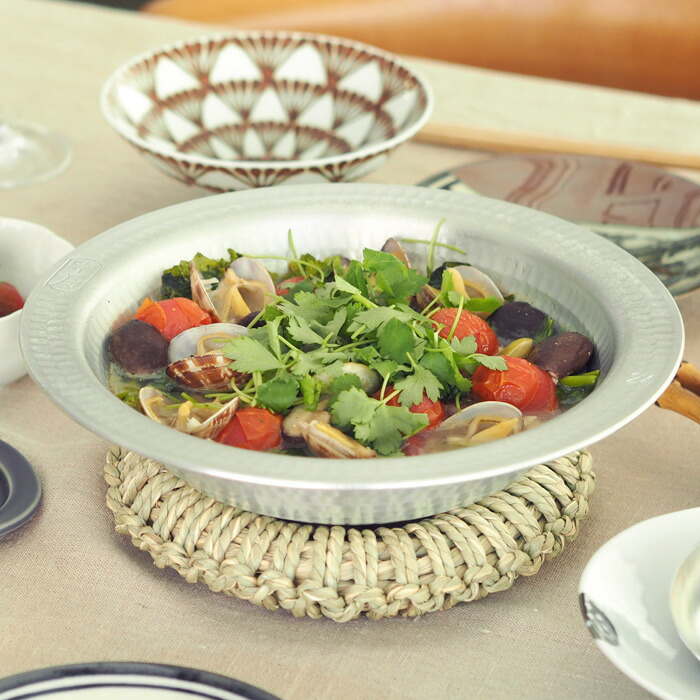 中尾アルミ製作所　N-26　打出うどんすき鍋　24cm