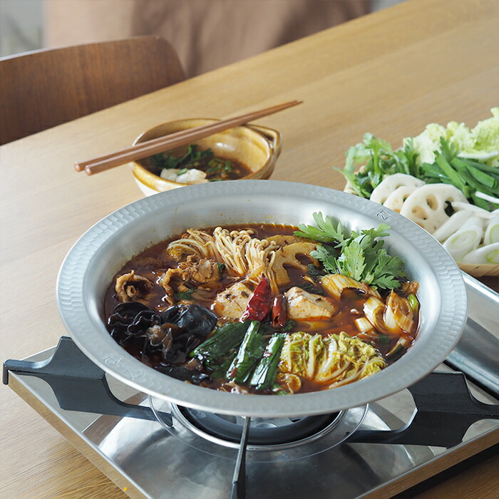 中尾アルミ製作所　N-26　打出うどんすき鍋　27cm