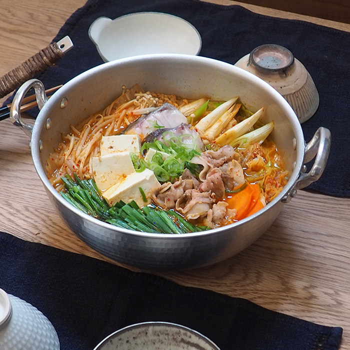 中尾アルミ製作所　N-39　打出浅鍋（揚鍋）24cm