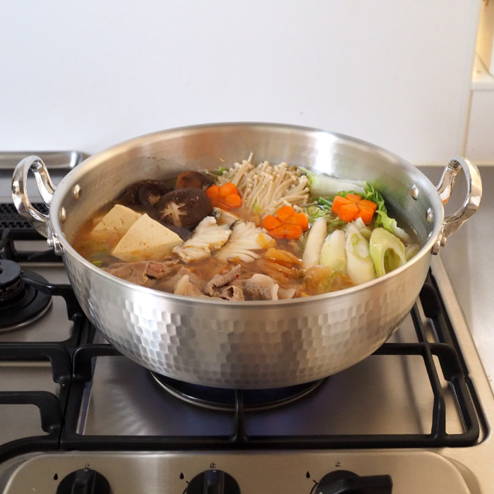 中尾アルミ製作所　N-39　打出浅鍋（揚鍋）27cm