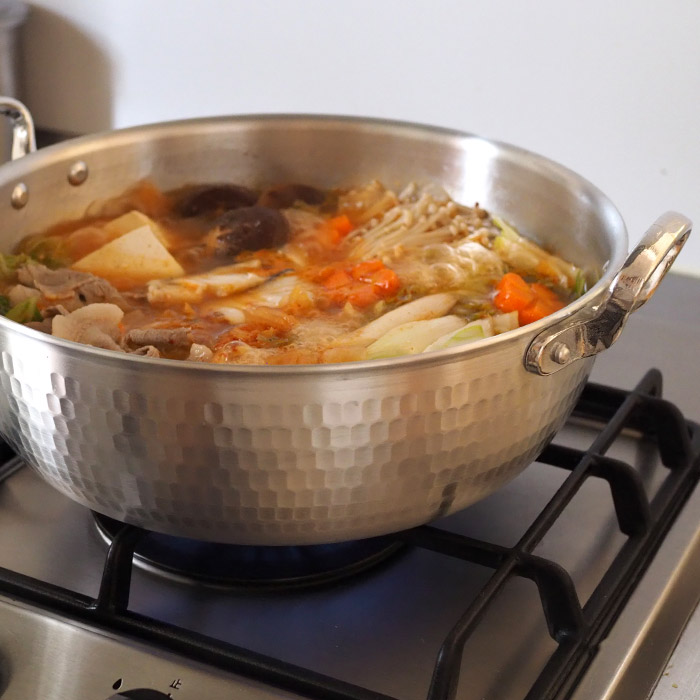 中尾アルミ製作所　N-39　打出浅鍋（揚鍋）27cm