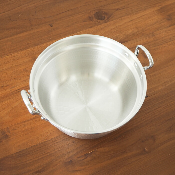 中尾アルミ製作所　厚板打出料理鍋　24cm