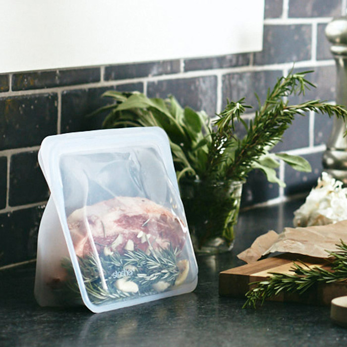 スタッシャー　シリコーンバッグ　スタンドアップ　ミディアム　クリア　/　stasher