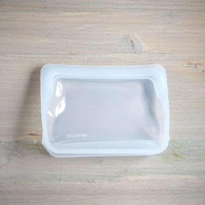 スタッシャー　シリコーンバッグ　スタンドアップ　ミニ　クリア　/　stasher