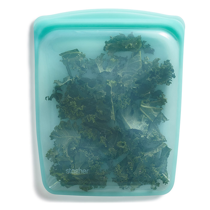 スタッシャー　シリコーンバッグ　EZハーフガロン　アクア　/　stasher