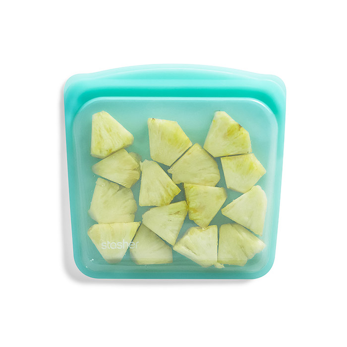 スタッシャー　シリコーンバッグ　EZサンドイッチ　アクア　/　stasher