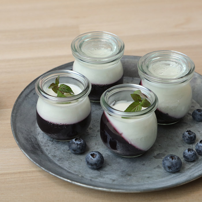 ウェック　ホームセット　（チューリップシェイプ　40ml　4個　/　オリーブグレー）　/　WECK