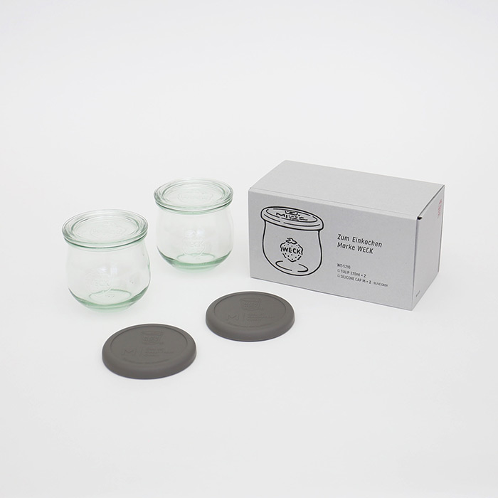 ウェック　ギフトボックス　（チューリップシェイプ　370ml　2個セット）　/　WECK