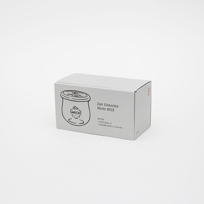 ウェック　ギフトボックス　（チューリップシェイプ　370ml　2個セット）　/　WECK