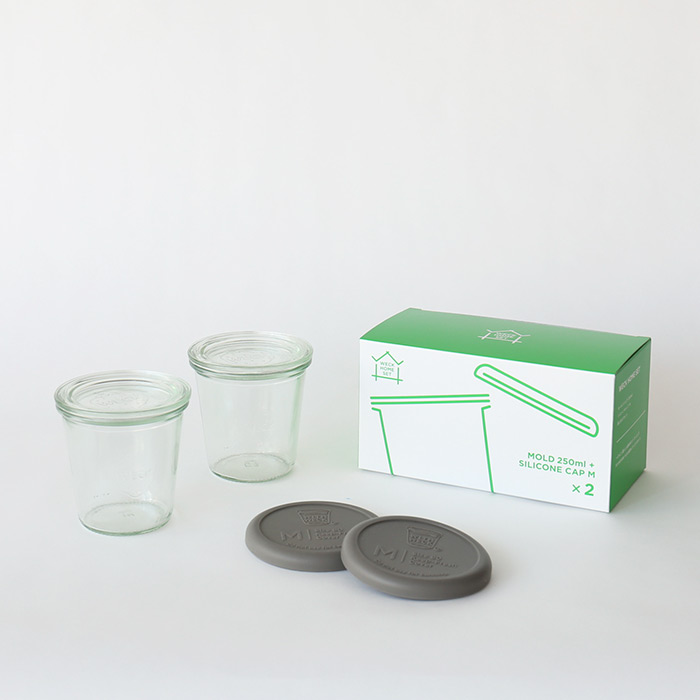 ウェック ホームセット (モールドシェイプ 250ml 2個) / WECK