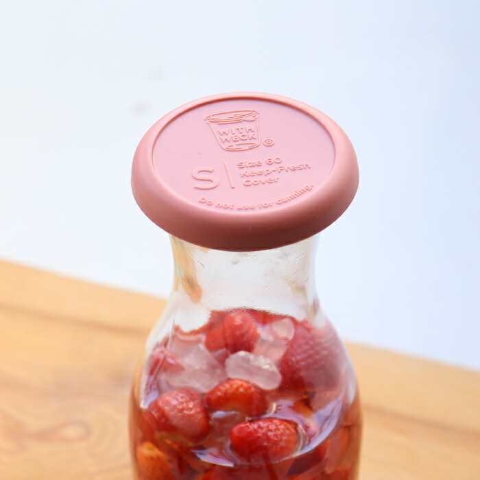 ウェック　シリコンキャップ　ローズ　S　/　WECK