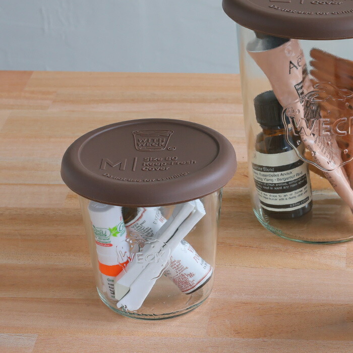 ウェック　シリコンキャップ　ダークブラウン　M　/　WECK