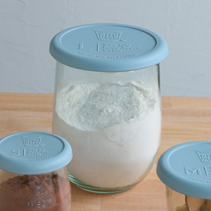 ウェック　シリコンキャップ　グレイッシュブルー　L　/　WECK