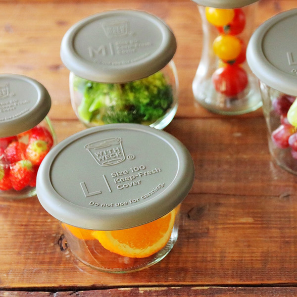 ウェック　シリコンキャップ　オリーブグレー　L　/　WECK