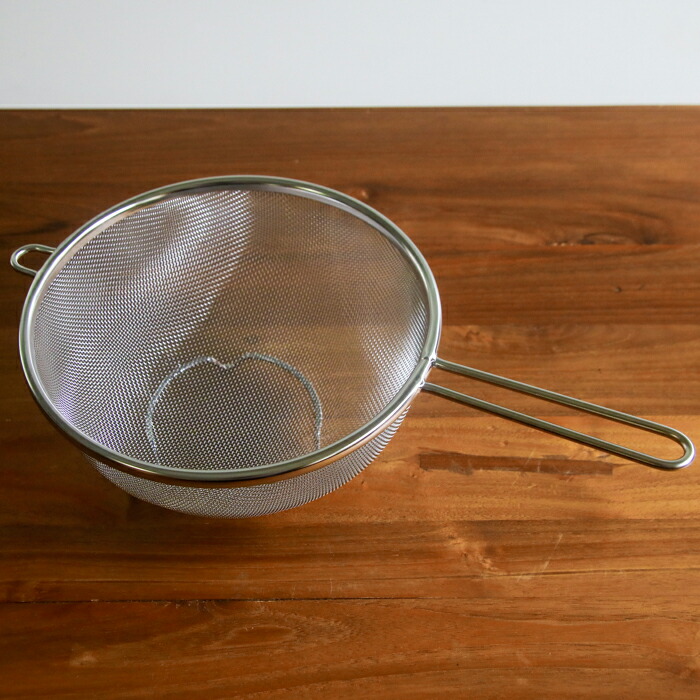 工房アイザワ　柄・足付ストレーナー　20cm