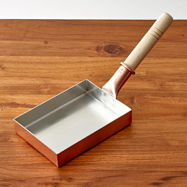 中村銅器製作所 銅玉子焼鍋　12×16cm　1.5mm板