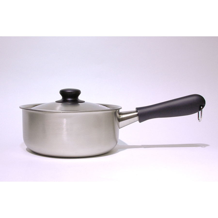 【IH対応】柳宗理　ステンレス・アルミ3層鋼片手鍋　18cm　つや消し　/　Sori　Yanagi